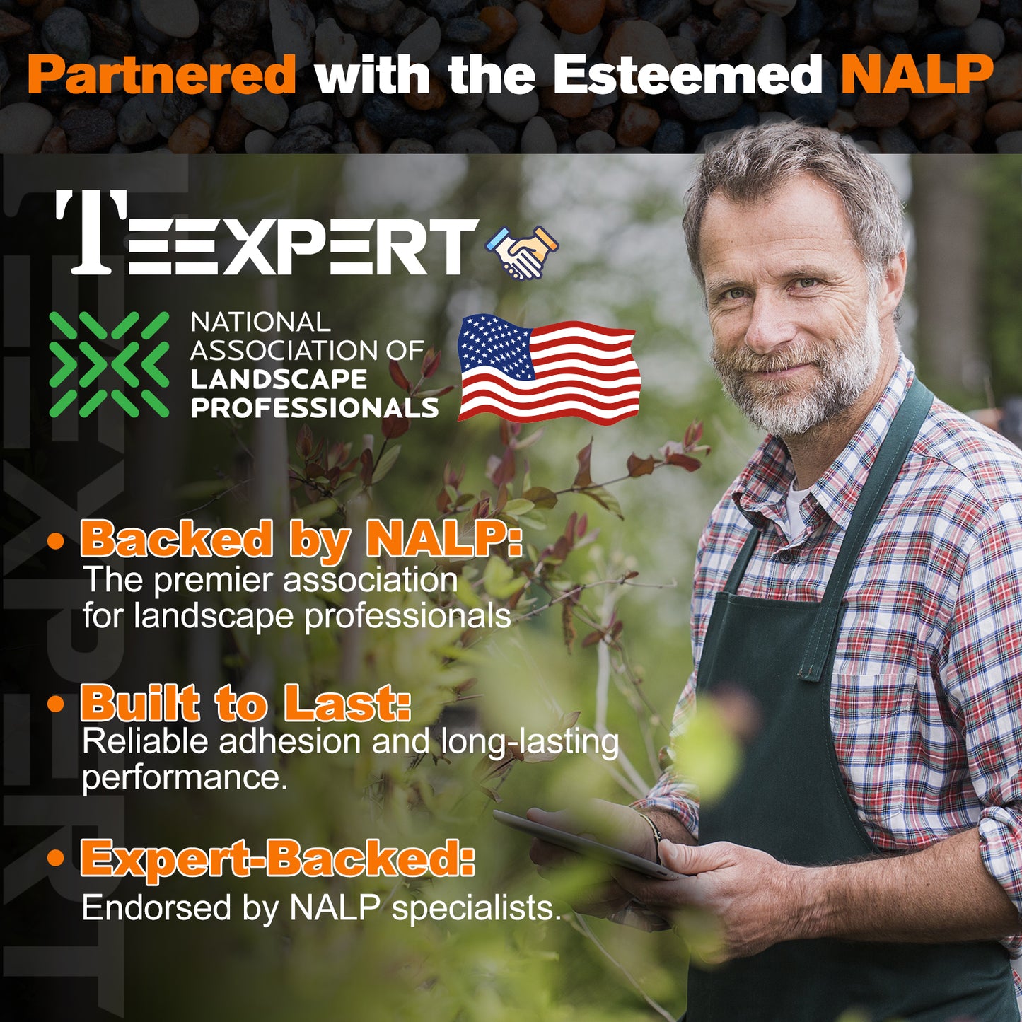 Teexpert Matte Look Rock Glue - Rock Glue for Landscaping