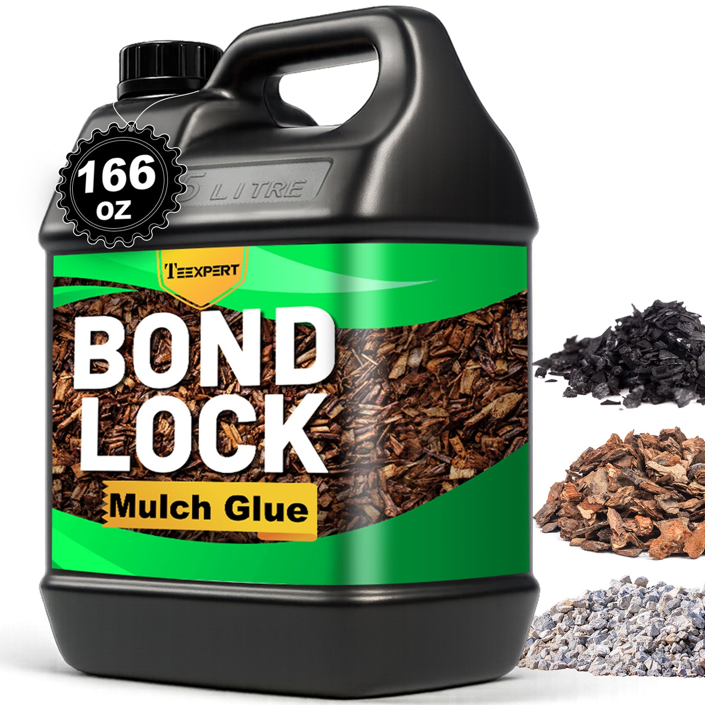 Teexpert BONDLOCK Rock Glue for Landscaping - 166OZ,