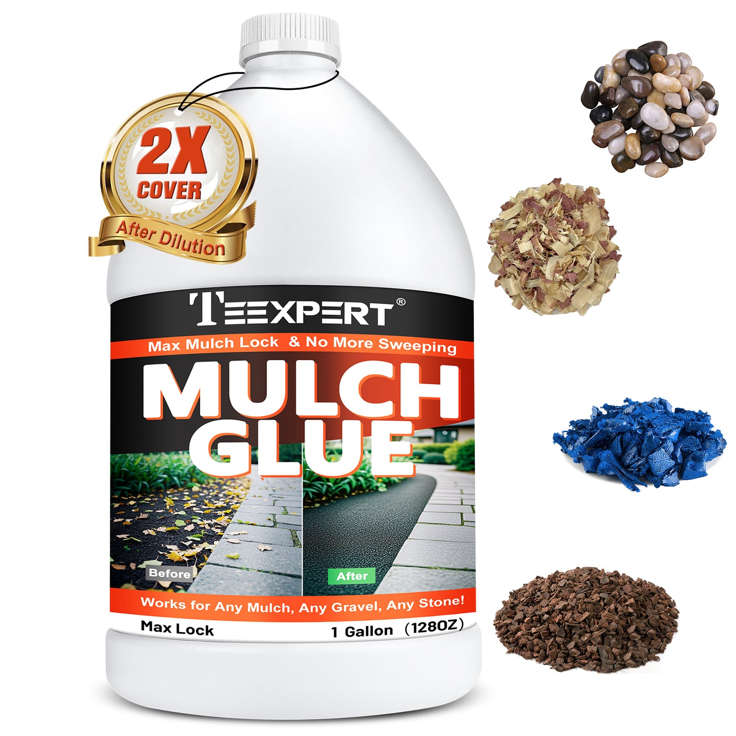 Teexpert Mulch Glue - Mulch Glue for Landscaping