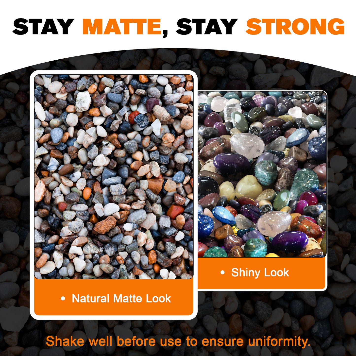 Teexpert Matte Look Rock Glue - Rock Glue for Landscaping