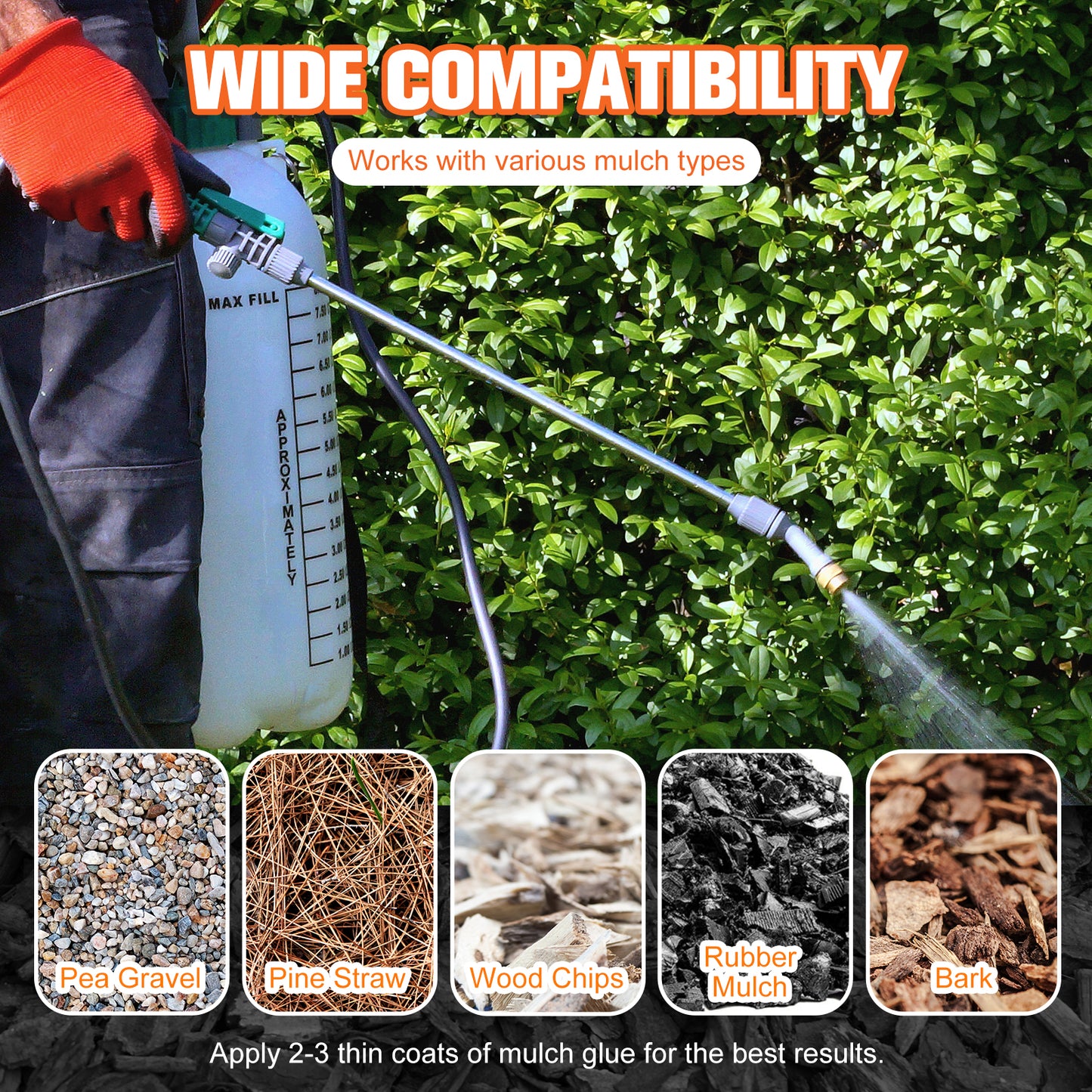 Teexpert Mulch Glue - Mulch Glue for Landscaping