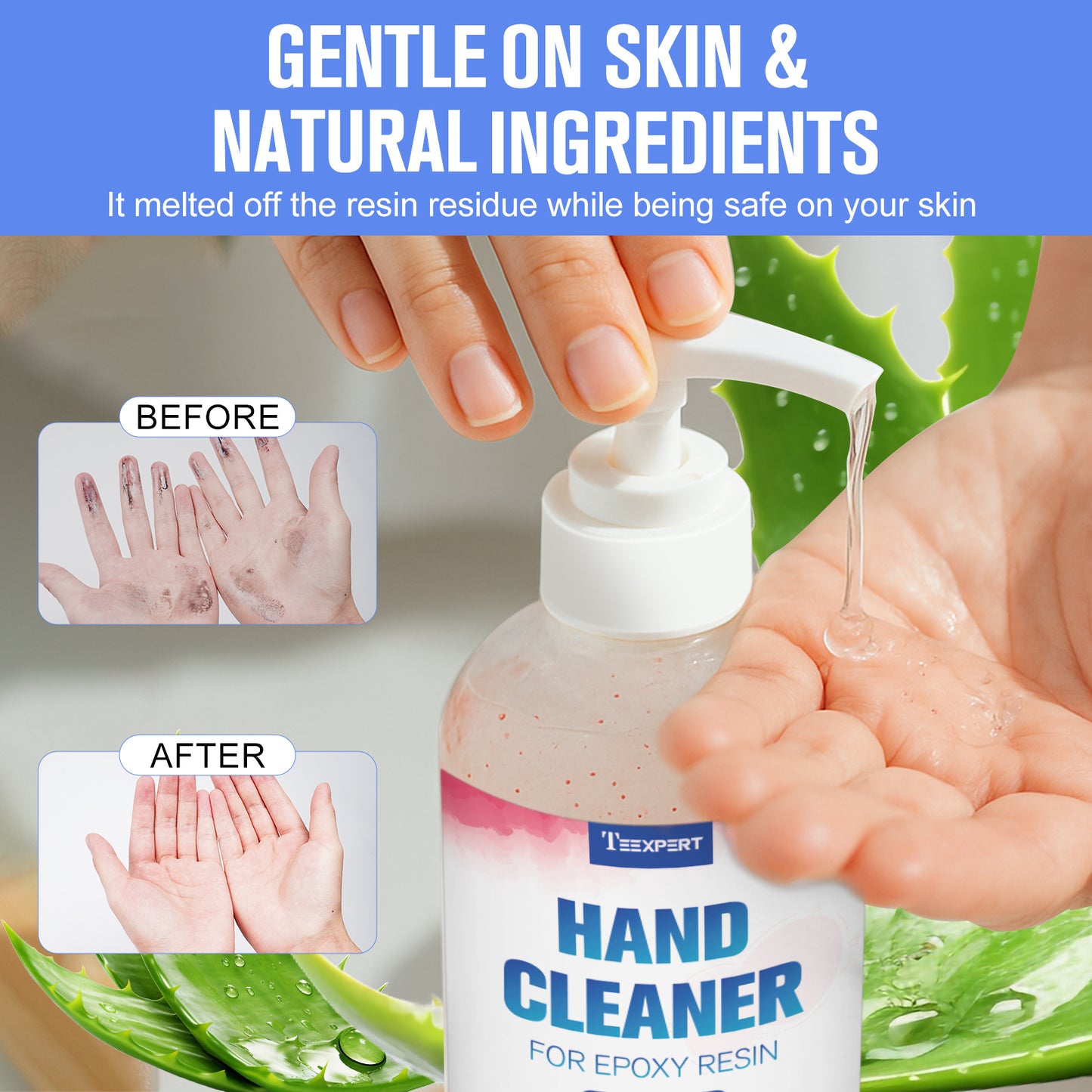 Teexpert Resin Remover Gel Hand Cleaner - 8 OZ
