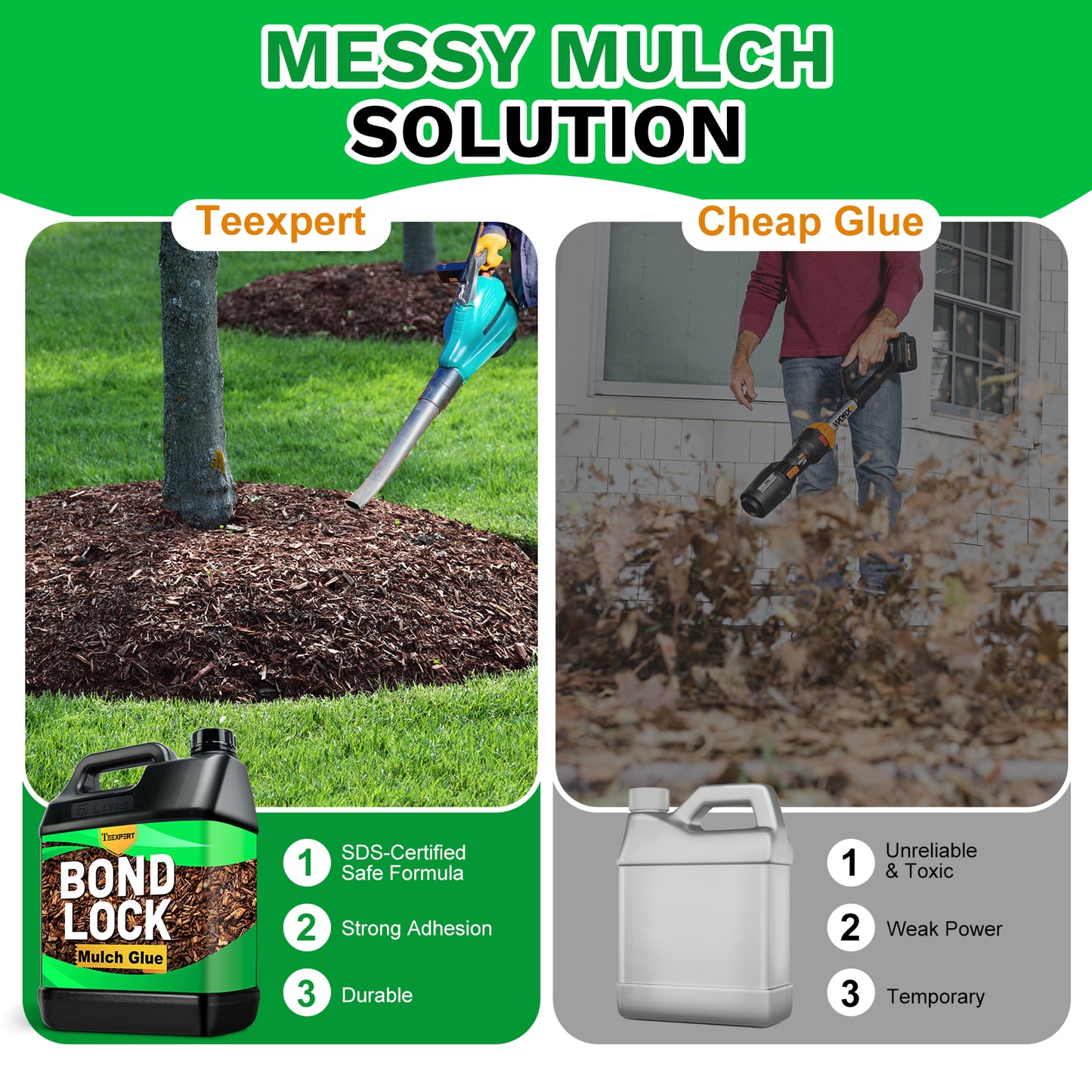 Teexpert BONDLOCK Rock Glue for Landscaping - 166OZ,