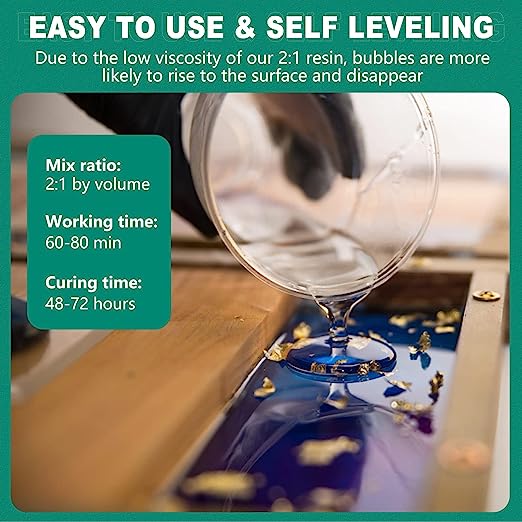 Teexpert Deep Pour Epoxy Resin - 2:1 Mix ratio deep casting resin