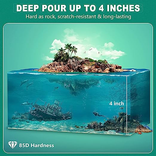 Teexpert Deep Pour Epoxy Resin - 2:1 Mix ratio deep casting resin