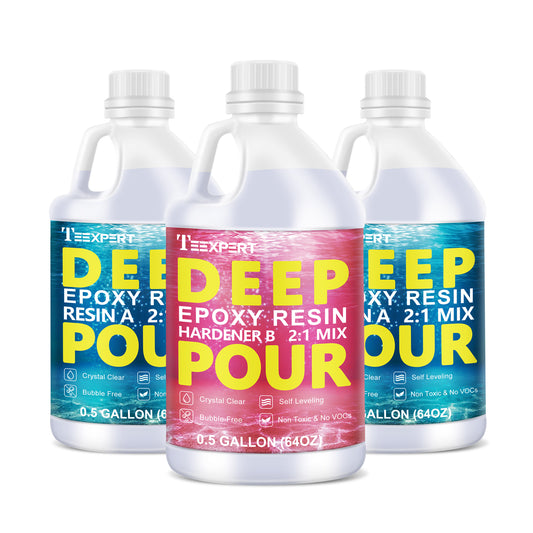 Teexpert Deep Pour Epoxy Resin - 2:1 Mix ratio deep casting resin
