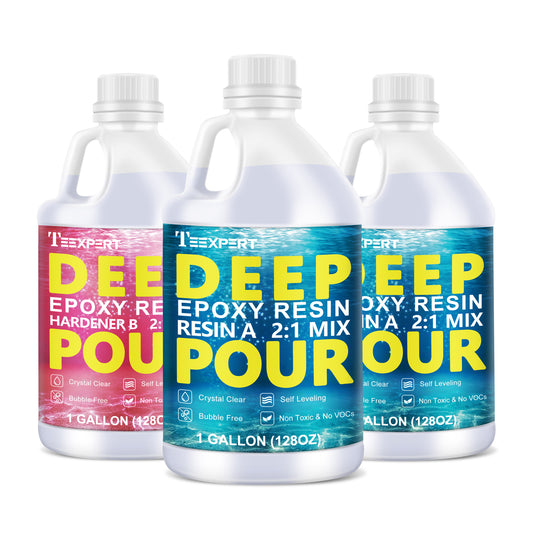 Teexpert Deep Pour Epoxy Resin - 2:1 Mix ratio deep casting resin