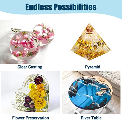 Teexpert Deep Pour Epoxy Resin - 2:1 Mix Ratio Deep Casting Resin