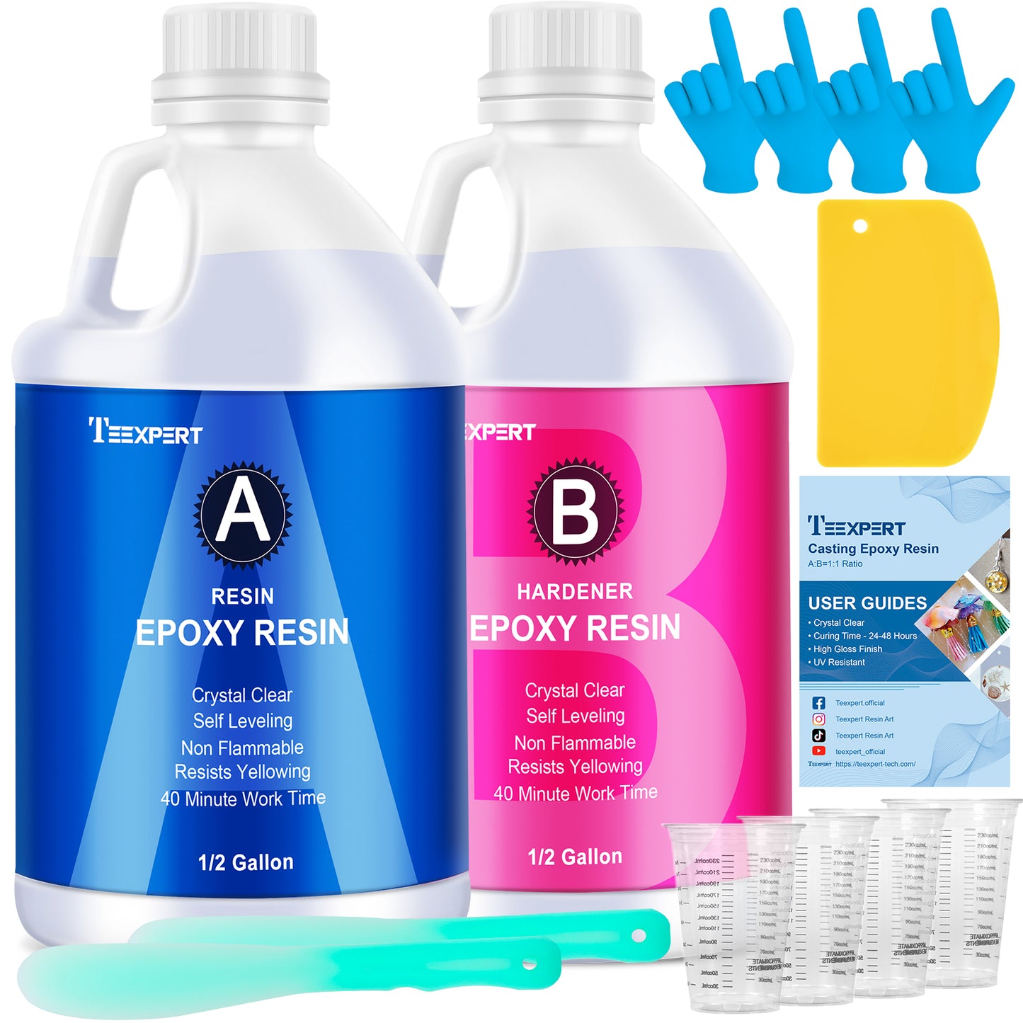 Teexpert Classic Epoxy Resin - 1 gallon casting and coating resin