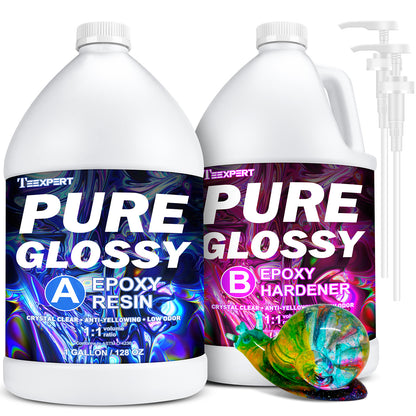 Teexpert Pure Glossy Epoxy Resin Kit - 30 oz