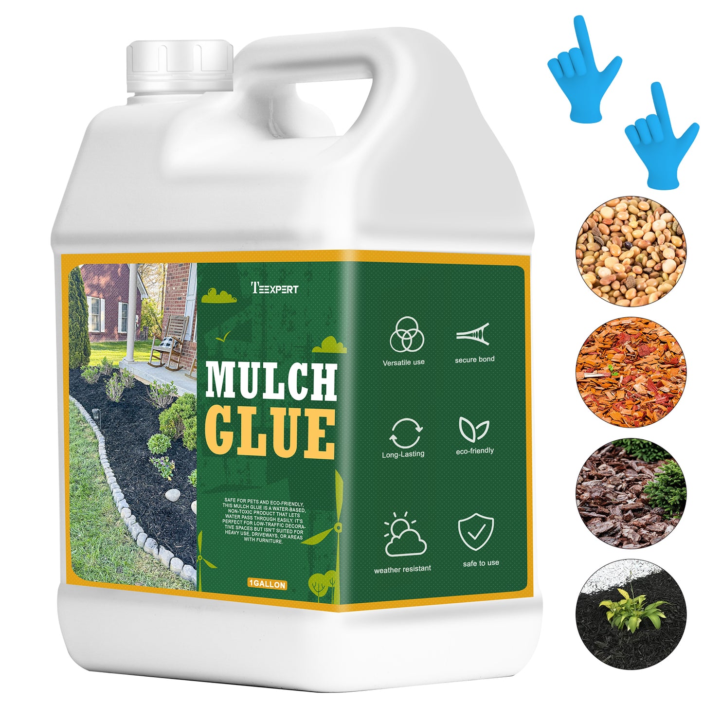 Teexpert Mulch Glue for Landscaping