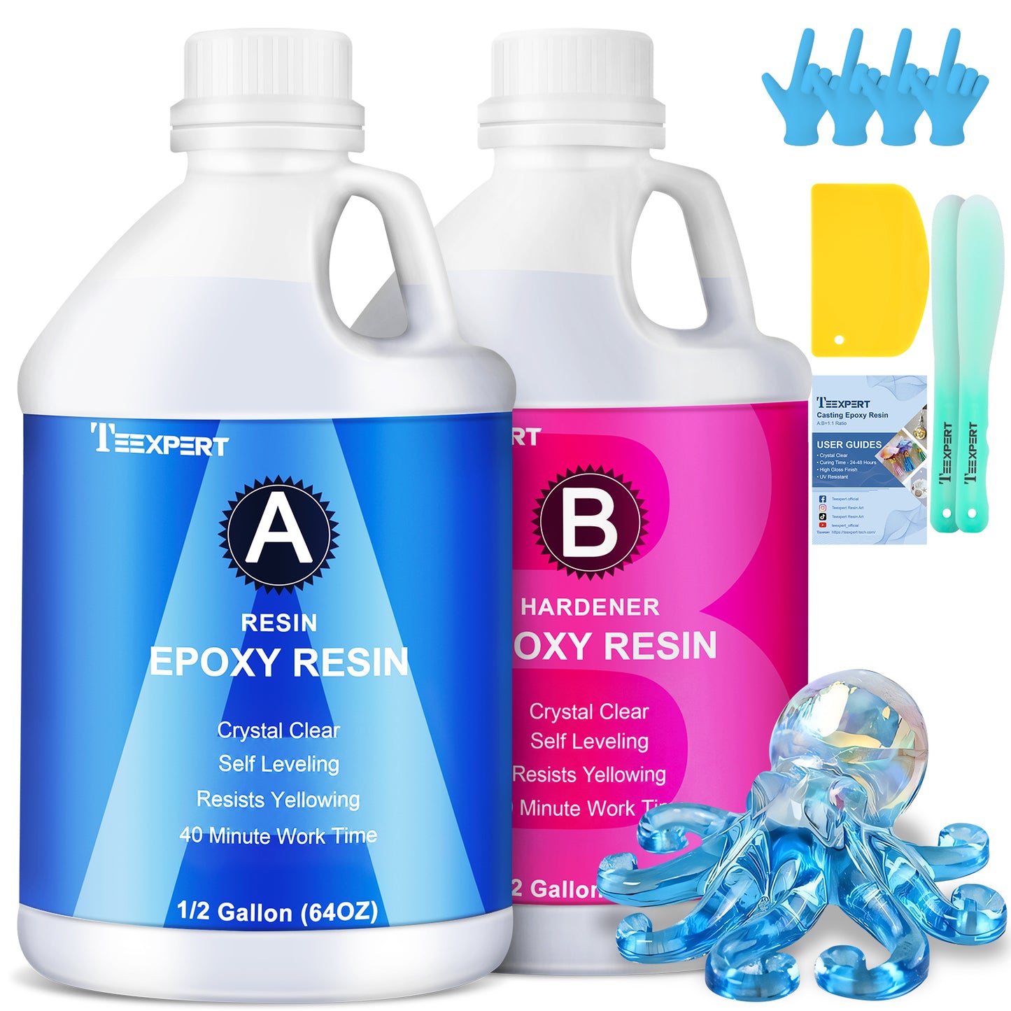 Teexpert Classic Epoxy Resin - 1 gallon casting and coating resin
