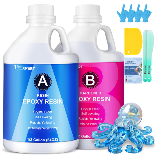 Teexpert Classic Epoxy Resin - 1 gallon casting and coating resin