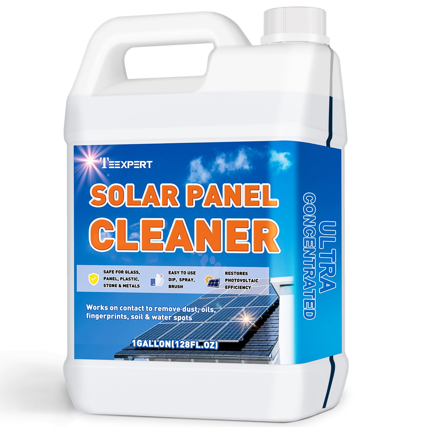 Teexpert Solar Panel Cleaner - Citrus Scent - 1Gallon Makes 600 Gallons