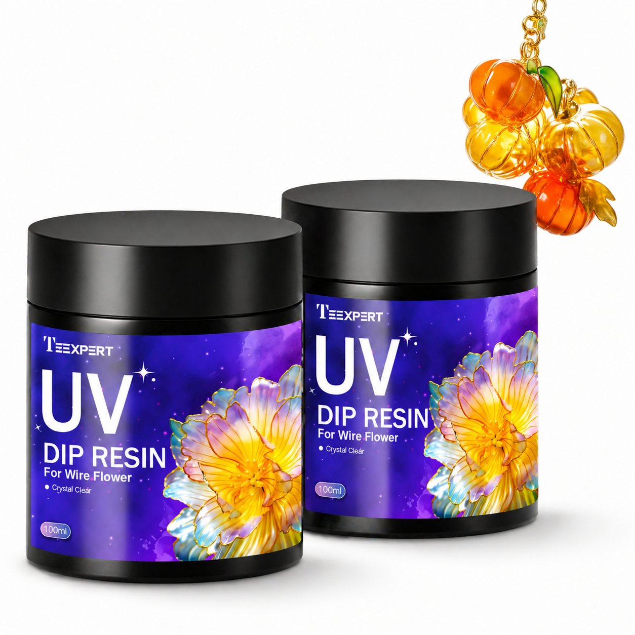 Teexpert UV Dip Resin for Wire Flowers Kit - 100g/ 200g