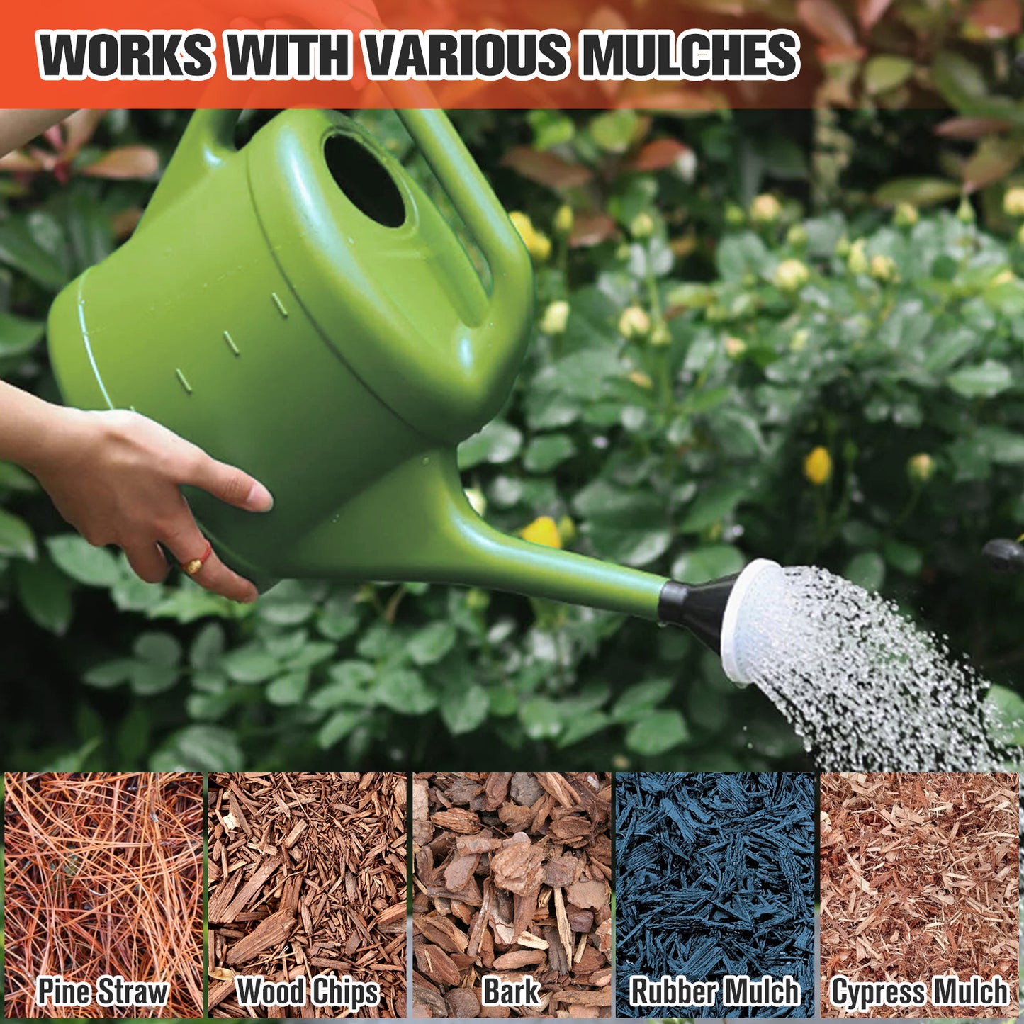 Teexpert 2-in-1 Mulch Dye & Glue - 34oz Red 2-in-1 Mulch Dye & Glue for Landscaping