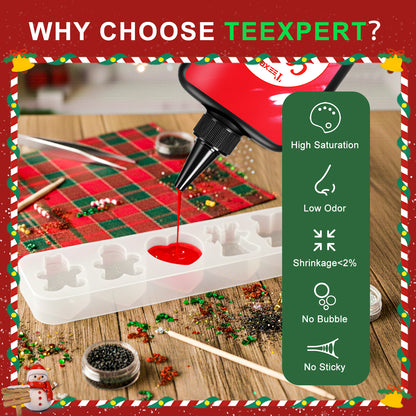 Teexpert UV Resin - Opaque Red & Green  - 200g