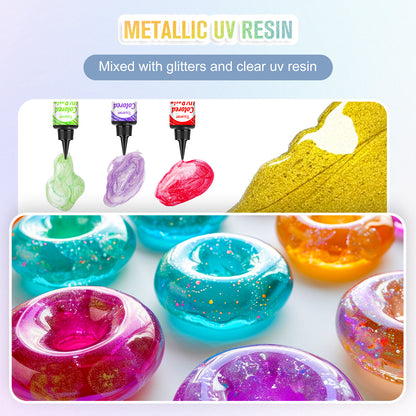 Teexpert Colored UV Resin - 10 Colors, 30g Each