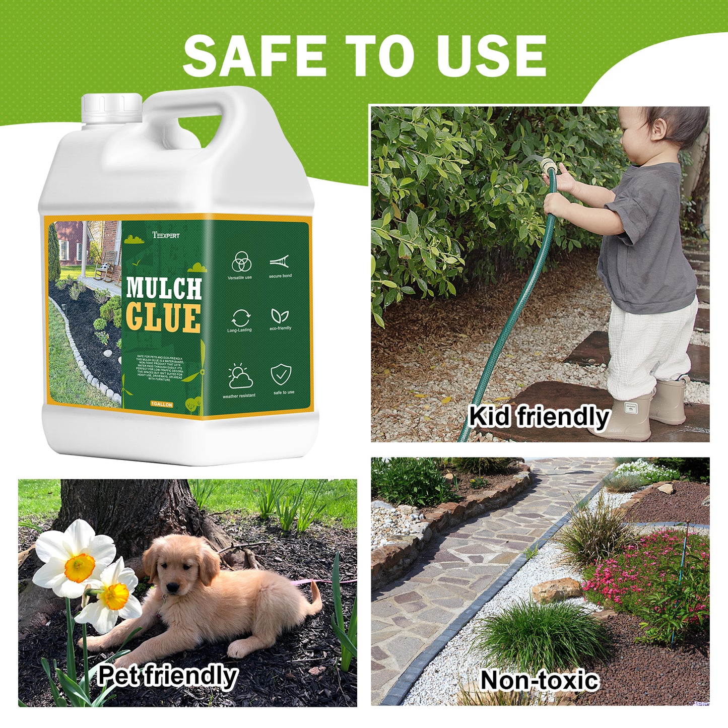 Teexpert Mulch Glue for Landscaping