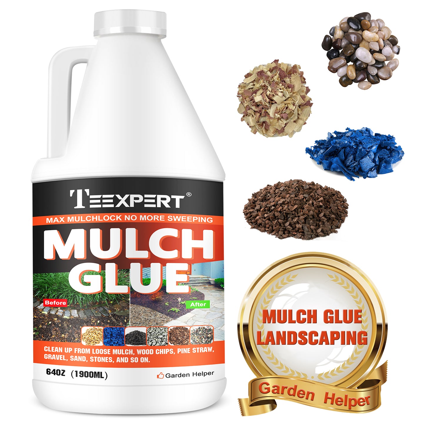 Teexpert Mulch Glue - Mulch Glue for Landscaping