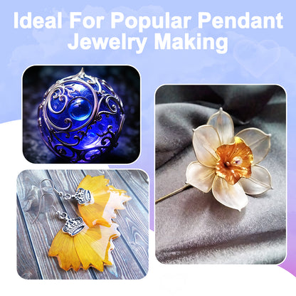 Teexpert UV Dip Resin for Wire Flowers Kit - 100g -  with Winding Rods