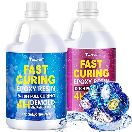 Teexpert Fast Curing Epoxy Resin - 1 gallon casting and coating resin