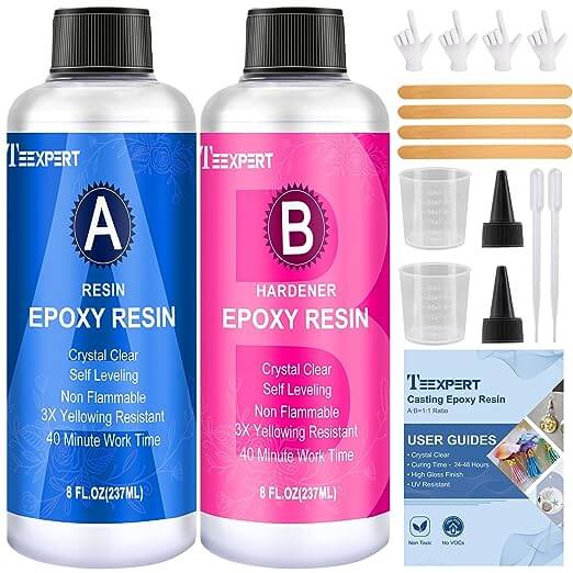 Teexpert Classic Epoxy Resin - 16OZ casting and coating resin