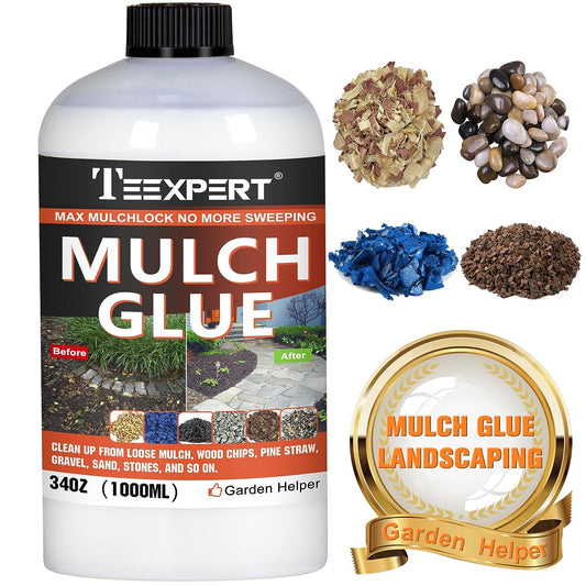 Teexpert Mulch Glue - 34OZ Mulch Glue for Landscaping