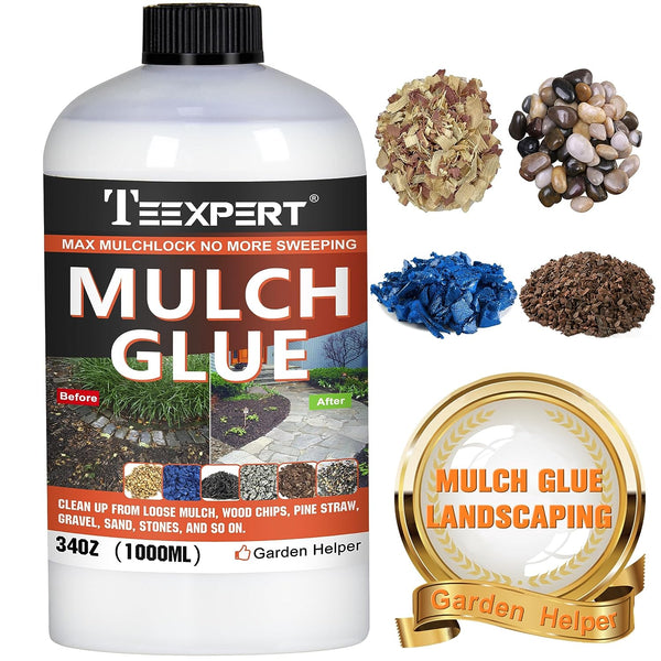 Mulch Glue - 34OZ Mulch Glue for Landscaping