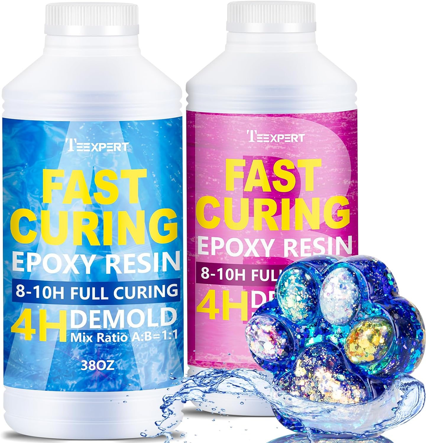 Teexpert Fast Curing Epoxy Resin - 76oz casting and coating resin