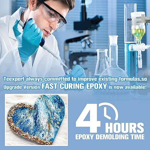 Teexpert Fast Curing Epoxy Resin - 76oz casting and coating resin