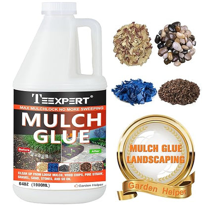 Teexpert Mulch Glue - 64OZ Mulch Glue for Landscaping