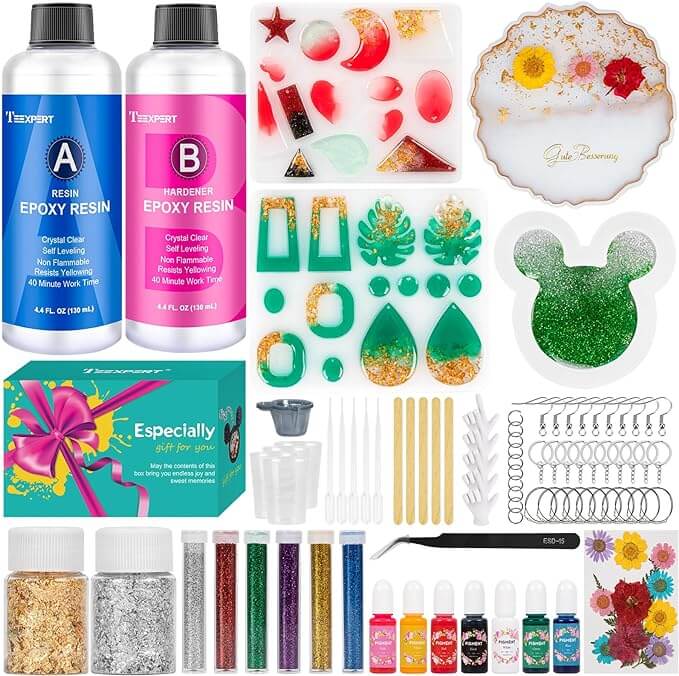 Teexpert ALL- IN- ONE EPOXY RESIN KIT—— BEST GIFT for CRAFTS LOVER