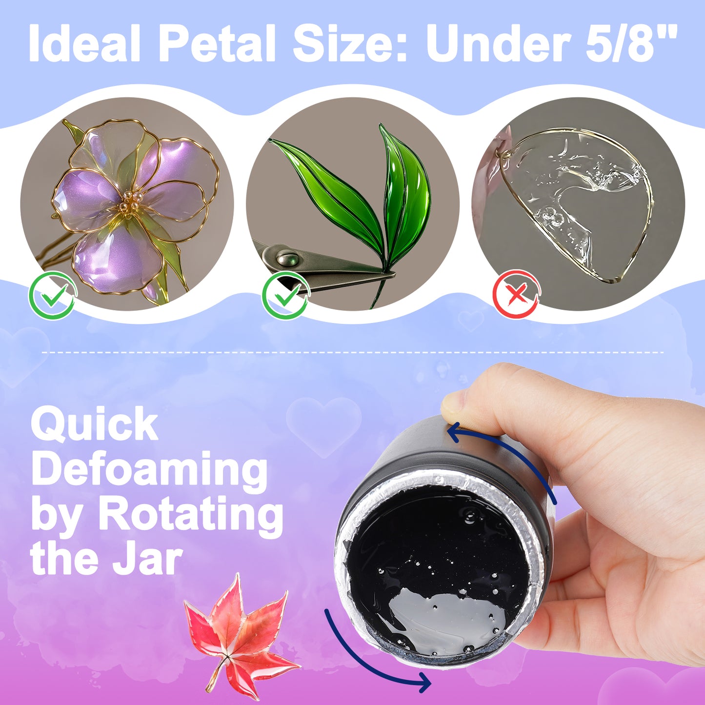 Teexpert UV Dip Resin for Wire Flowers Kit - 100g -  with Winding Rods