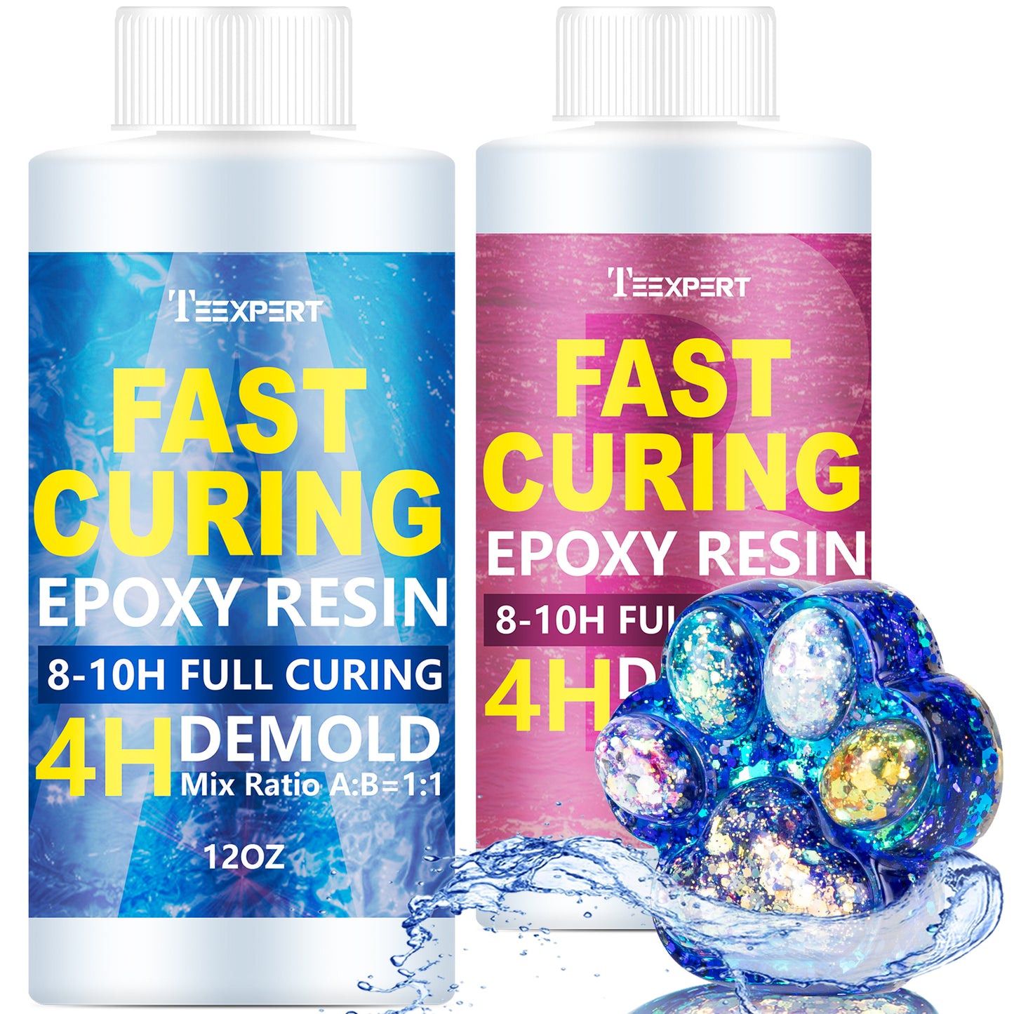 Teexpert Fast Curing Epoxy Resin - 24oz casting and coating resin