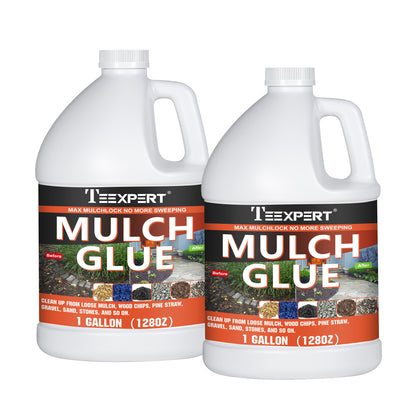 Teexpert Mulch Glue - 2 Gallon Mulch Glue for Landscaping