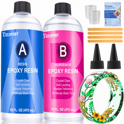 Teexpert Classic Epoxy Resin - Casting and Coating Resin - 16oz/32oz/64oz