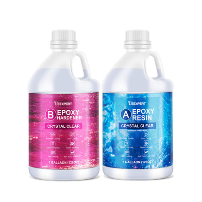 Teexpert Crystal Clear Epoxy Resin -2 Gallon casting and coating resin