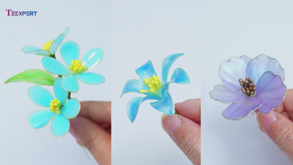 Teexpert UV Dip Resin for Wire Flowers Kit - 100g -  with Winding Rods