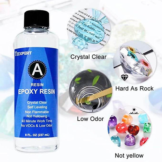 Epoxy Resin Crystal Clear Casting Kit 16 Oz Coating Resin Starter
