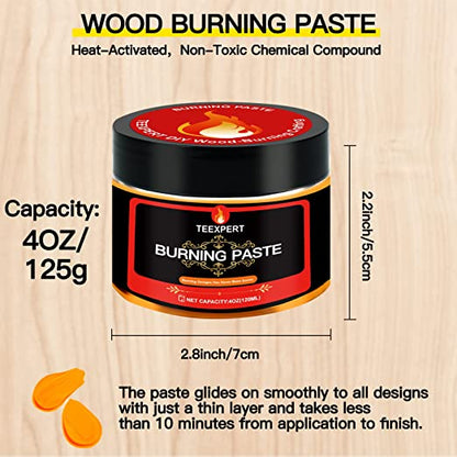 Teexpert Burning Paste - 4OZ Torch wood burning Paste
