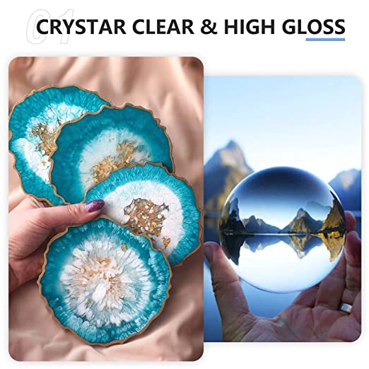  Teexpert Epoxy Resin Crystal Clear: 68oz Epoxy