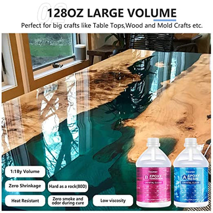 Teexpert Crystal Clear Epoxy Resin -2 Gallon casting and coating resin
